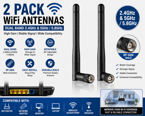Pack wifi antenna for pc - 2,