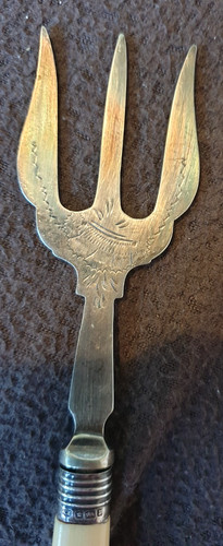 Antique etched silver - etched, plated