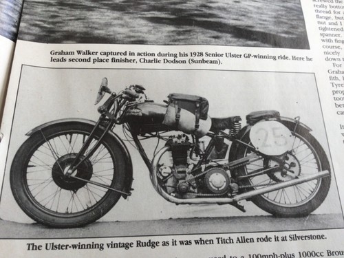 Rudge racing motorcycle - racing,