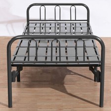 3FT Single Folding Bed Black