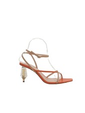 Zara Women's Heels UK 4 Orange 100% Other Strappy