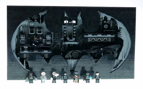 Moc batman batcave shadow box - moc,