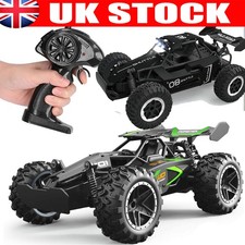 1:18 Big RC Cars Remote Control Monster Truck 2WD Off-Road Kids Toy + 2 Battery