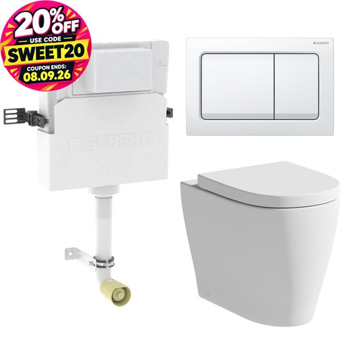 Rimless back wall toilet - to,