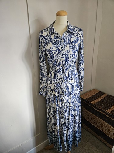 Zara blue white paisley - ,