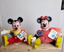 Vintage Disney Playmates by Applause Plush Micky Mouse & Minnie Mouse 6”