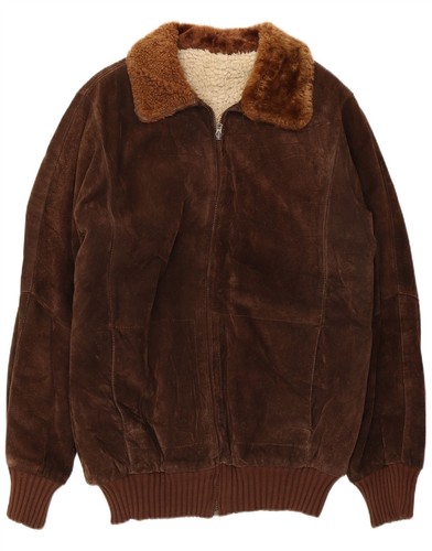 Vintage mens sherpa suede - vintage,