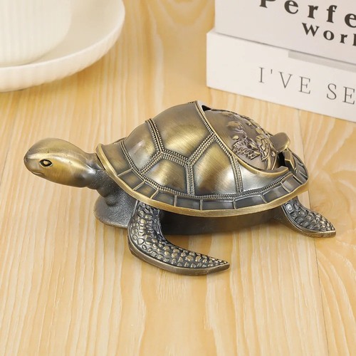 Turtle ashtray with lid - ashtray,
