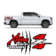 Xtreme 4x4 side decals for Chevrolet Silverado 2022