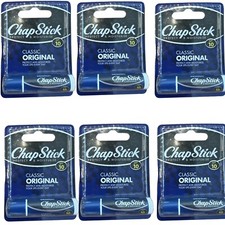 Chapstick Classic  ORIGINAL SPF10 Lip Balm - Protect and Moisture  6 Pack