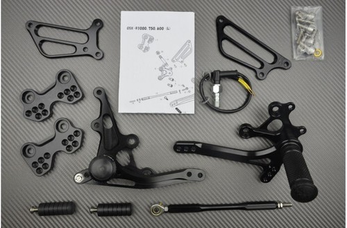 Black complete kit rearsets - complete,