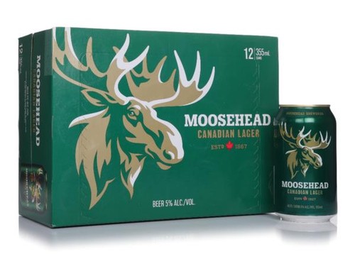 Moosehead lager x 355ml - 12,