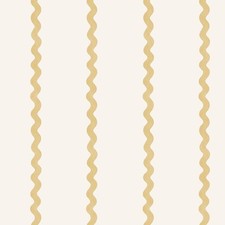 Wiggle Stripe Wallpaper Ochre