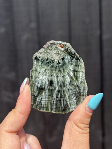 Rare seraphinite slab slice - rare,