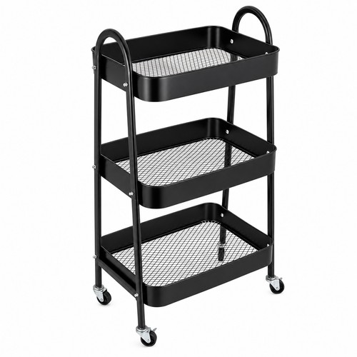 Metal tier storage cart with - cart,