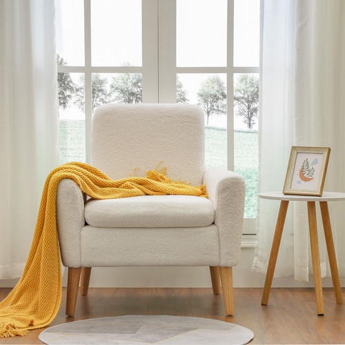 Sherpa accent chair - sherpa,