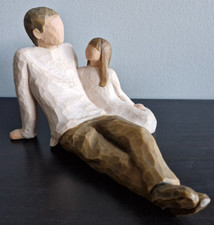 Willow Tree Father and Daughter Figurine Demdaco 2000