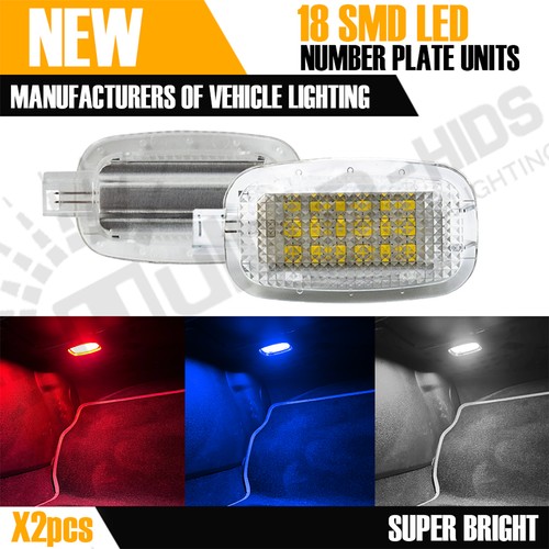Led white blue red footwell - white,