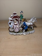 Vintage Porcelain Horse Drawn