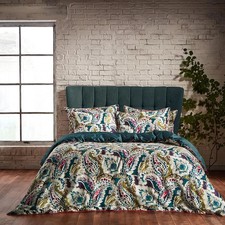 EW by Edinburgh Weavers Aretha Duvet Set – Paisley Design Cotton Sateen Bedding,