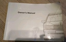 Genuine Mercedes Benz 190E 190D Owner's Handbook Manual