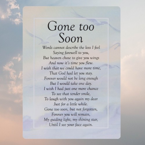 Gone too soon graveside - soon,