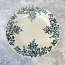 Antique French Terre de Fer Louis XV. HB & Cie Salad Plate Transferware 20cm/ 8"