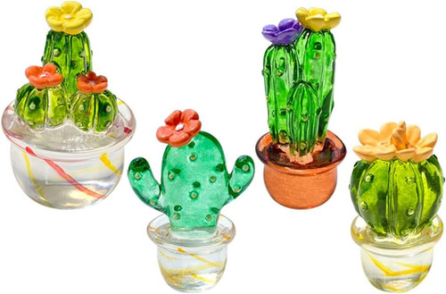 4pcs handmade art cactus cute - handmade,