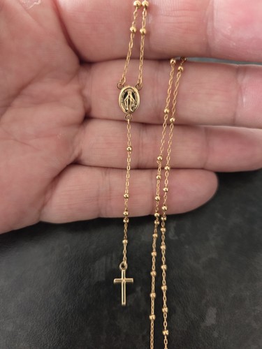 9ct gold rosary beads - 9ct,