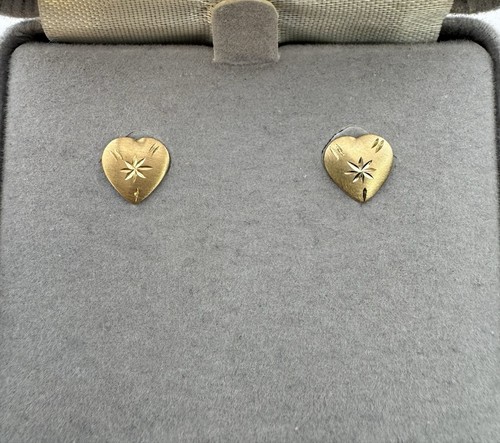 14k solid gold - solid, etched