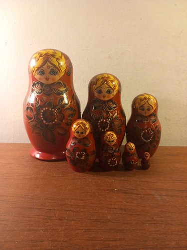 Vintage russian dolls - dolls, x7