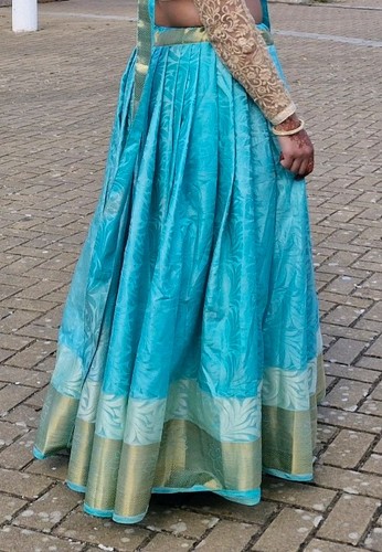 Indian blue lengha 14 - lengha, 12/14