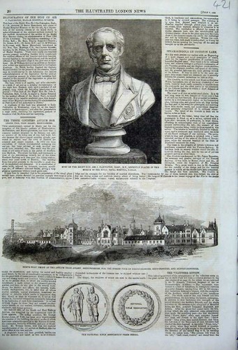 Original old antique print - original,