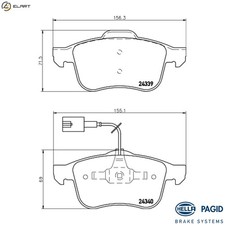 BRAKE PAD SET DISC BRAKE 8DB