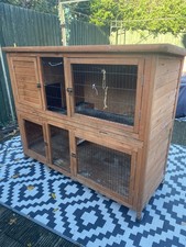 Guinea Pig & Rabbit Hideaway Hutch 5ft with cover 