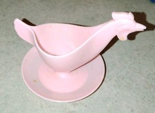 Vintage Sonja Pink Plastic Hen