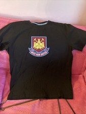 West Ham Black Tee Shirt Size M