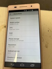 Huawei Ascend P6 Lcd With Frame Pink