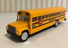 International Blue Bird Body Die Cast Model Yellow School Bus Pullback 1:64 Scal