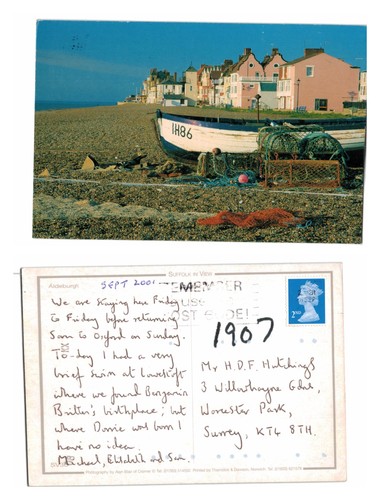 Postcard aldeburgh shingle - postcard,