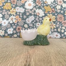 Vintage Yellow Chick Egg Cup: Mid-Century Easter Decor