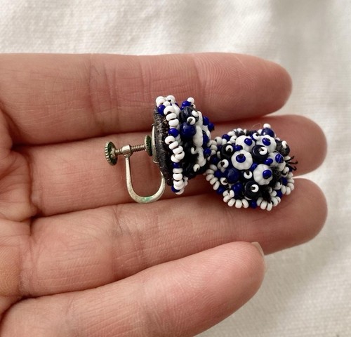 Vintage blue white - blue, &