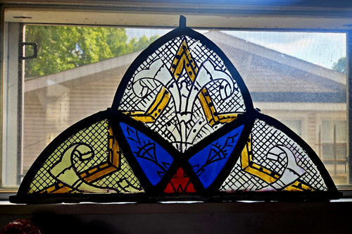 Gothic church arch leaded - church,
