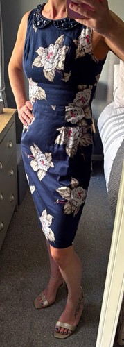 Joules navy floral sleeveless - navy,