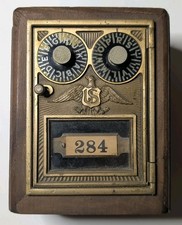 Antique Post Office Box Door