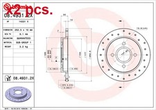 X2 PCS REAR BRAKE DISC ROTOS