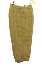 FARLOWS MADE IN SCOTLAND WOOL CHECK SHOOTING BREEKS 36"W 20"L GREEN