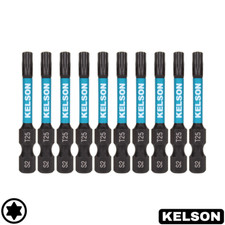 T25 Torx 50mm Star Impact Screwdriver Bits Magnetic 1/4" Universal KELSON