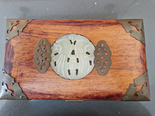 Vintage oriental wood and