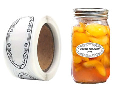 Jar Labels Blank Jam Food Stickers Fruit Bottle Kitchen Fridge Freezer Sticky